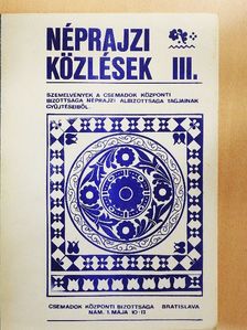Csáky Károly - Néprajzi közlések III. [antikvár]