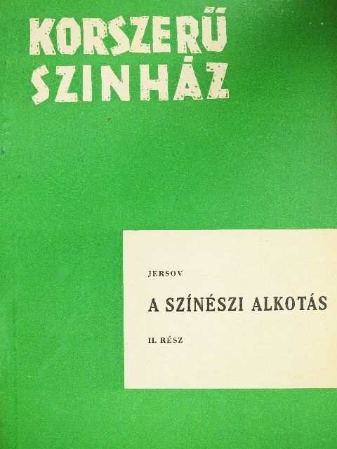 Pjotr Jersov - A színészi alkotás II. [antikvár]