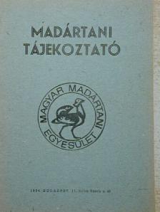 Bárdos Deák Péter - Madártani tájékoztató 1984. október-november-december [antikvár]