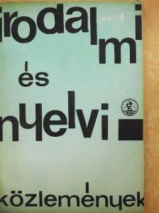 Béládi Miklós - Irodalmi és nyelvi közlemények 1966/1. [antikvár]