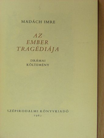 Madách Imre - Az ember tragédiája [antikvár]