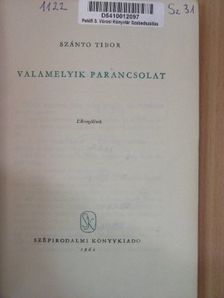 Szántó Tibor - Valamelyik parancsolat [antikvár]
