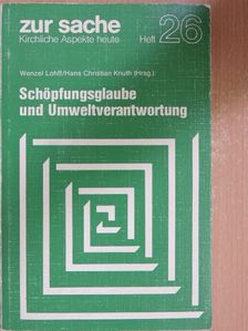 Schöpfungsglaube und Umweltverantwortung [antikvár]