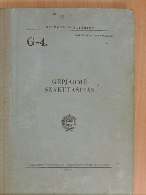 Aprics László - Gépjármű szakutasítás [antikvár]
