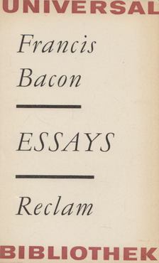 Francis Bacon - Ausgewählte Essays [antikvár]