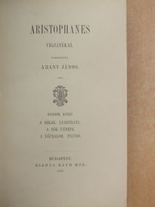 Aristophanes - Aristophanes vígjátékai II. [antikvár]