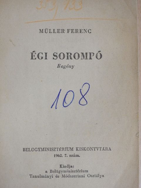 Müller Ferenc - Égi sorompó [antikvár]