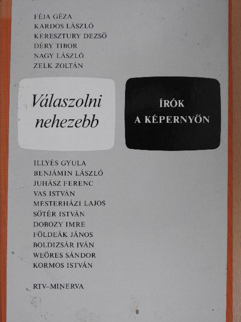 Válaszolni nehezebb [antikvár]