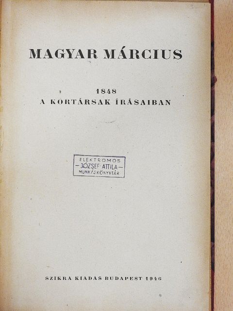 Arany János - Magyar Március [antikvár]