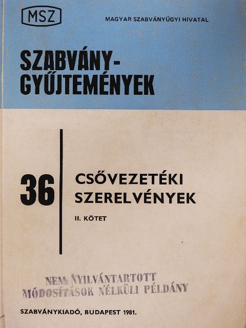 Csővezetéki szerelvények II. [antikvár]