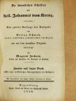 heil. Johannes vom Kreuz - Die sämmtlichen Schriften des heil. Johannes vom Kreuz II. (gótbetűs) [antikvár]