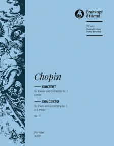 KONZERT FÜR KLAVIER UND ORCHESTER NR.1 e-MOLL OP.11 PARTITUR
