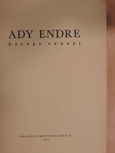 Ady Endre - Ady Endre összes versei [antikvár]