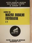 Lakatos Éva - Magyar Irodalmi Folyóiratok [antikvár]