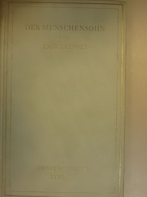 Emil Ludwig - Der Menschensohn [antikvár]