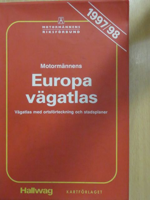 Motormännens Europa vägatlas [antikvár]