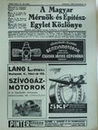 A Magyar Mérnök- és Építész-Egylet Közlönye 1939. szeptember 10. [antikvár]