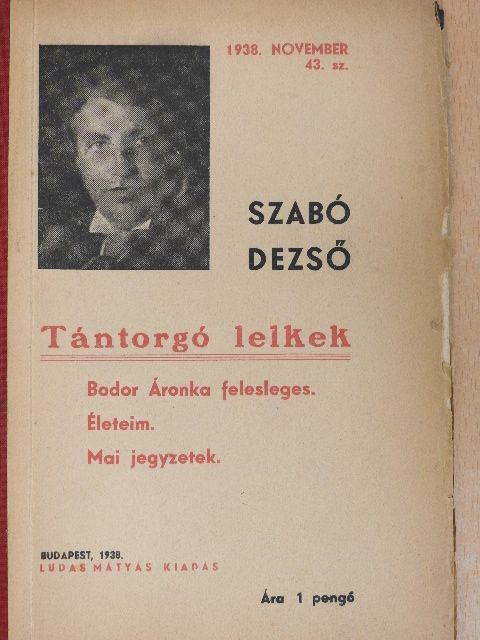 Szabó Dezső - Tántorgó lelkek [antikvár]