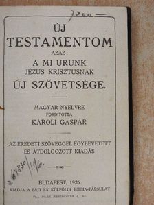 Új Testamentom [antikvár]