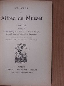 Alfred de Musset - Oeuvres de Alfred de Musset [antikvár]