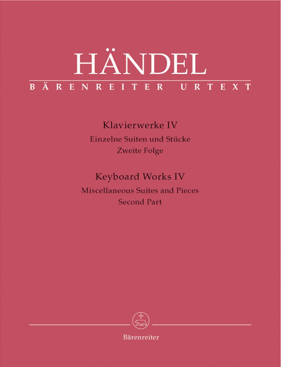 HAENDEL - KLAVIERWERKE IV EINZELNE SUITEN UND STÜCKE ZWEITE FOLGE URTEXT (T.BEST)