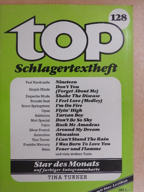 Bronski Beat - Top Schlagertextheft 128 [antikvár]