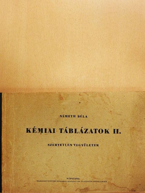 Németh Béla - Kémiai táblázatok II. [antikvár]