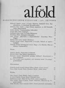 Dallos Szilvia - Alföld 1981/10. [antikvár]