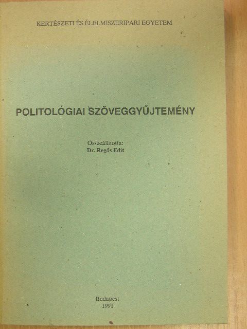 Arend Lijphart - Politológiai szöveggyűjtemény [antikvár]