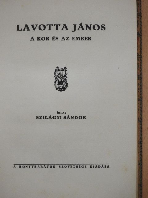 Szilágyi Sándor - Lavotta János [antikvár]
