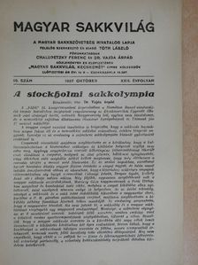 Dr. Vajda Árpád - Magyar Sakkvilág 1937. október [antikvár]
