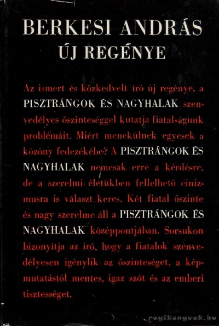 BERKESI ANDRÁS - Pisztrángok és nagyhalak [antikvár]
