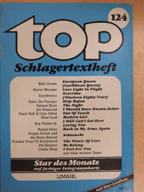 Billy Ocean - Top Schlagertextheft 124 [antikvár]