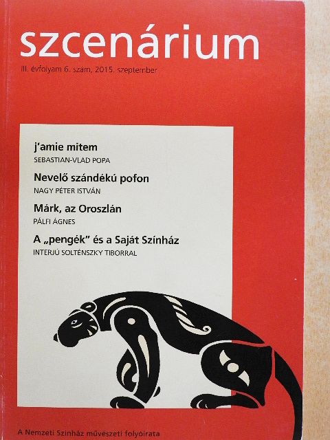 Balogh Géza - Szcenárium 2015. szeptember [antikvár]