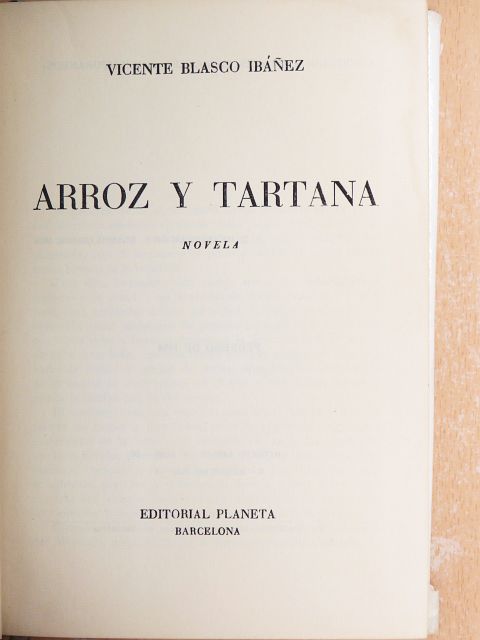 Vicente Blasco Ibánez - Arroz y tartana [antikvár]