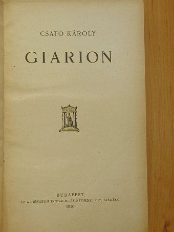 Csató Károly - Giarion/A vér/Dr. Pokol/A smaragd és egyéb elbeszélések [antikvár]