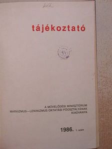 Tájékoztató 1986. I. [antikvár]
