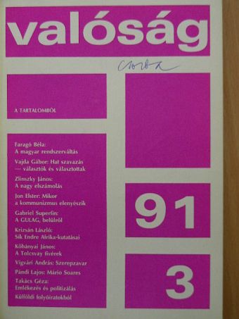 Alekszandr Roszljakov - Valóság 1991. március [antikvár]