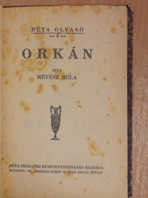 Révész Béla - Orkán [antikvár]
