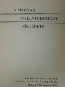 A magyar nyelvtudomány története [antikvár]