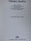 Alexander Csoma de Kőrös - Tibetan Studies [antikvár]