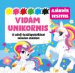 Vidám unikornis - 6 színű festékpalettával minden oldalon