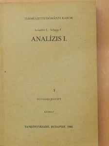 Leindler L. - Analízis I.  [antikvár]