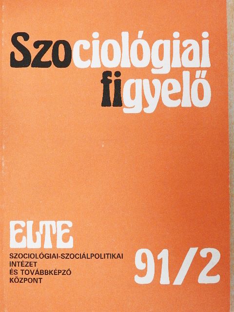 Andorka Rudolf - Szociológiai figyelő 1991/2. [antikvár]