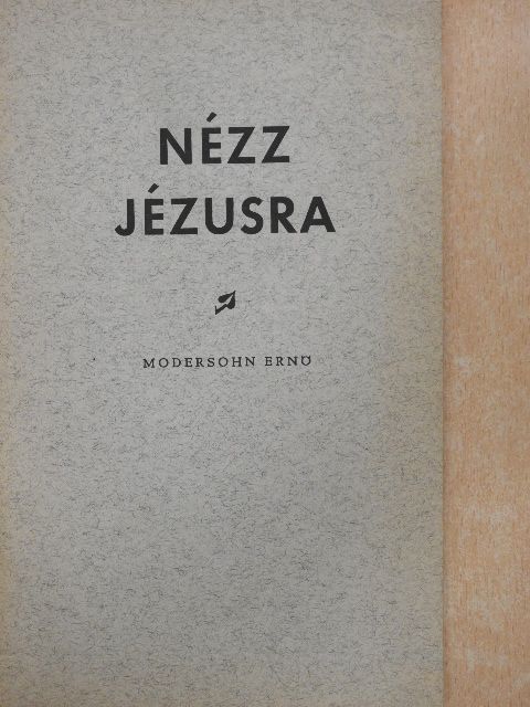 Modersohn Ernő - Nézz Jézusra! [antikvár]