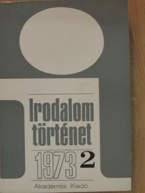 Bécsy Tamás - Irodalomtörténet 1973/2. [antikvár]