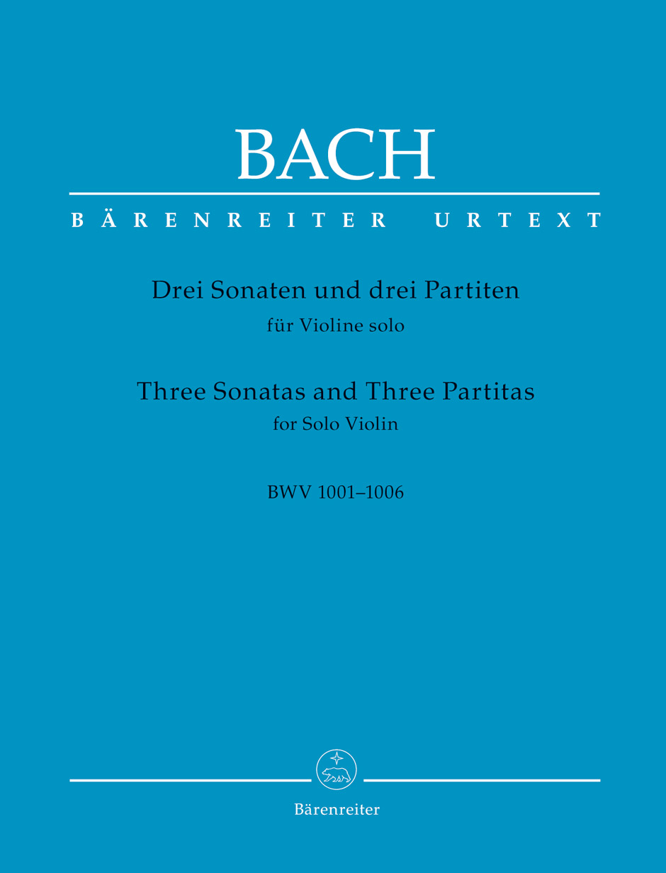 J. S. Bach - DREI SONATEN UND DREI PARTITEN FÜR VIOLINE SOLO BWV 1001-1006  - REVIDIERTE ED. (PETER WOLLNY)