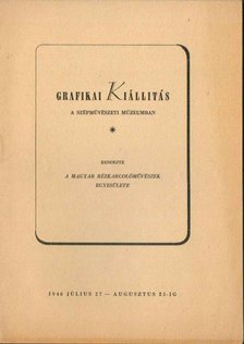 Grafikai kiállítás a Szépművészeti Múzeumban [antikvár]