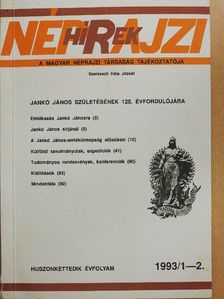 K. Csilléry Klára - Néprajzi Hírek 1993/1-2. [antikvár]