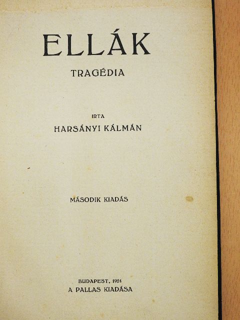 Harsányi Kálmán - Ellák [antikvár]